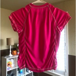 Plain pink swim shirt for kids